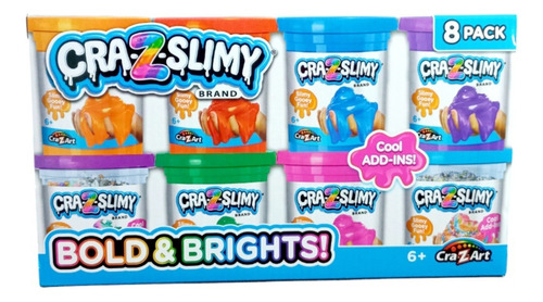 Crazslimy Slime Pack De 8.