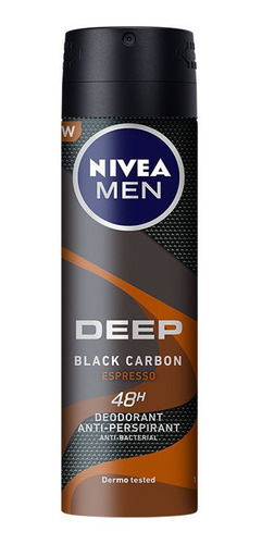 Nivea Desodorante A. Men Deep Black Carbon 150 Ml