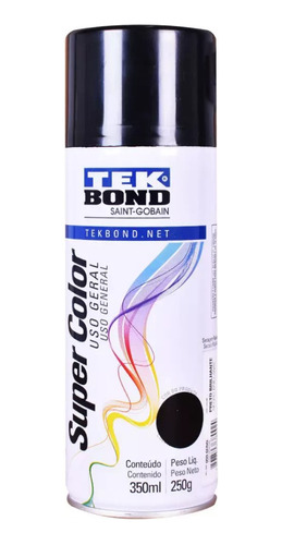Tinta Aerossol Branco Brilhante Sup Color Uso Geral Tek Bond