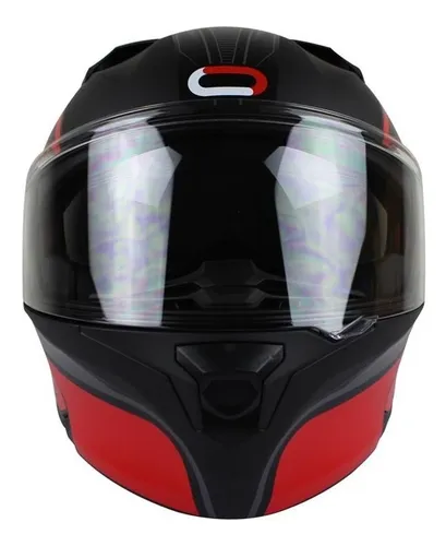 Casco Roda Rush Wodz Rojo Mate Abatible Certificado Dot