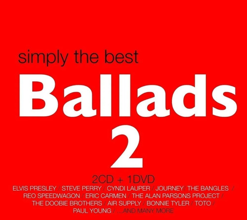 Simply The Best Ballads 2 2cd+dvd Nuevo Y Sellado