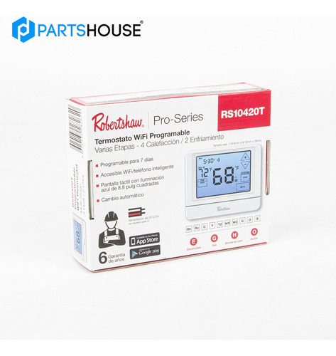 Robertshaw Rs10420t Termostato Programable Wifi Touchscreen