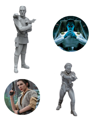 12 Mini Figuras Star Wars Dark Empire Heir To The Empire