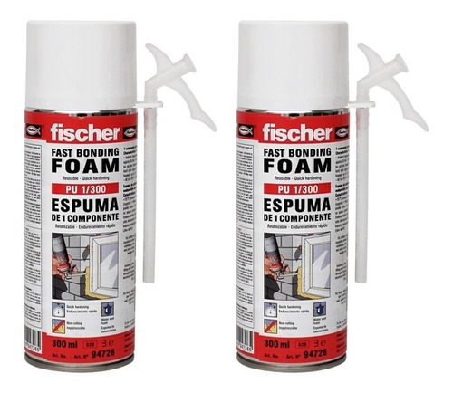 Espuma De Poliuretano Expandido Pu 1/500 Fischer En Aerosol