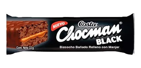 Chocman Black Costa 33gr(32 Unidad)-super