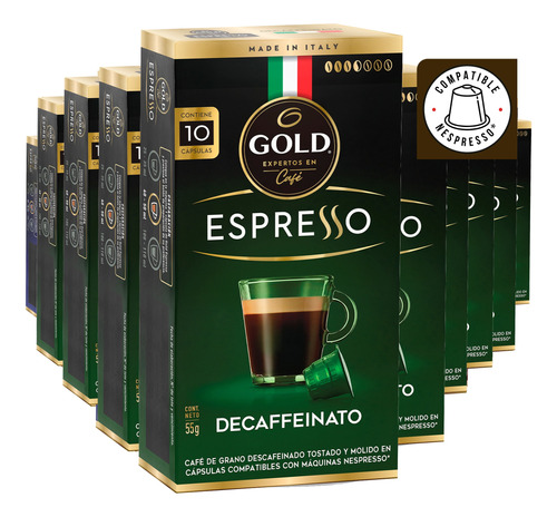 100 Capsulas De Cafe En Grano Gold Espresso - Elige Tu Sabor