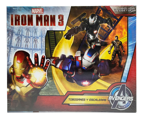 Iron Man 3 Toboganes Escaleras Marvel Juego Mesa