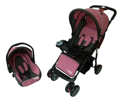 Carriola de paseo Trendy Kids Maxy rosa con chasis color negro