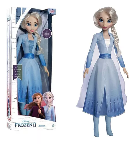 Boneca Disney Elsa Frozen Grande 85Cm - Novabrink