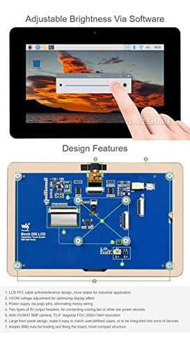 Pantalla Táctil Capacitiva Waveshare De 8 Pulgadas Compatibl