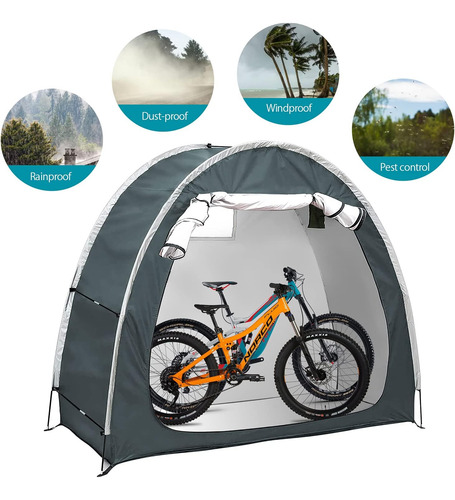 Cobertizo De Almacenamiento Para Bicicletas Al Aire Libre, C