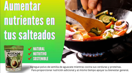 Polvo De Semilla De Aguacate Premium, Ceto Y Vegano