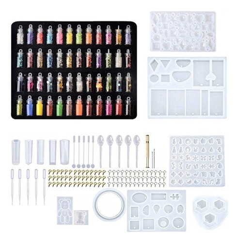 277pcs Kits De Moldes De Resina Epoxi De Joyería De Estilo M