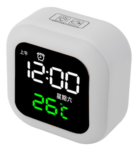 Despertador Digital Con Pantalla Led Grande, 3 Sonidos Conti