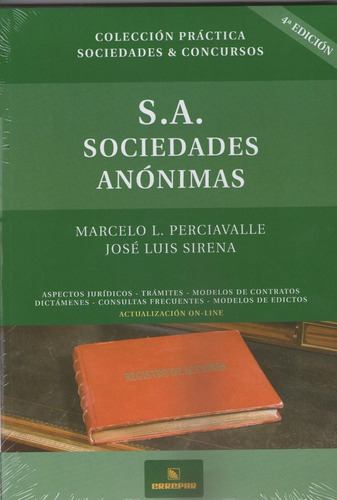 S.a. Sociedades Anónimas 4°ed - Marcelo Perciavalle - Sirena