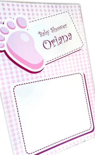 Cartel De Firmas Baby Shower Personalizado - De Cartón