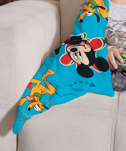 Manta Infantil Fleece Estampa Mickey 1,25x1,50 Lepper 1 Peça