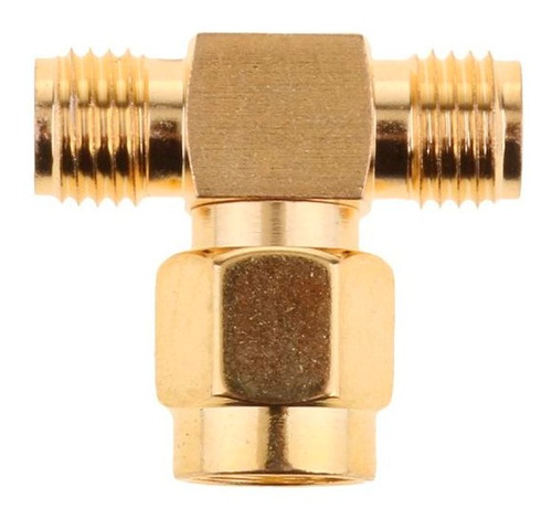 Splitter De Dos Vias Sma Macho A Dos Sma Hembra En T Booster