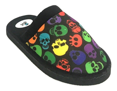 Pantufla De Nene Estampada (calavera)