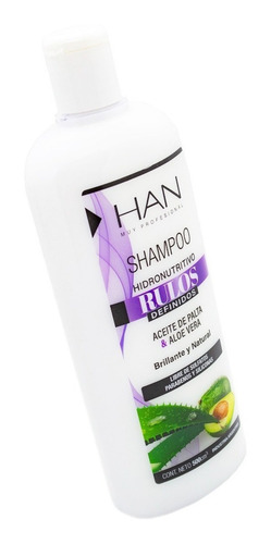Imagen 3 de 5 de Han Shampoo Rulos Definidos (apto Metodo Curly Hair) X500ml