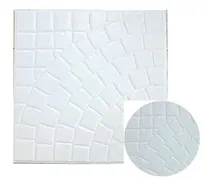 Comprar Molde Baldosas Baldosones 40 X 40 Adoquin Curvo Rueda Chica Forma Cuadrada