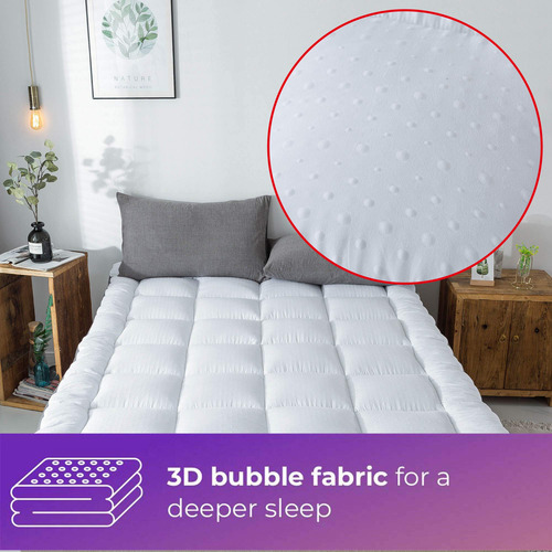 Cubrecolchón 3d Con Flujo De Aire Y Almohada De Pluma Altern