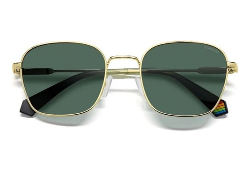 Lentes Polaroid Pld6170/s J5g Dorado Solar Lente Verde Oscuro Armazón J5g-dorado