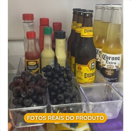 Kit 21 Organizador Multiuso Modular Gavetas Acrílico Cristal