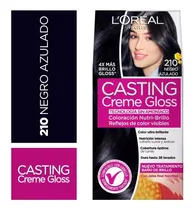 Comprar Tinte semipermanente L'Oréal Casting Creme Casting creme gloss tono 210 nego azulado para cabello