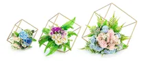 Comprar Soporte De Arreglo Floral Nuptio Geométrico, 3 Piezas