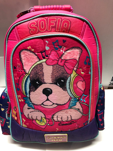 Imagen 1 de 4 de Mochila Simones Tech 16 Espalda . Duendesyprincesas