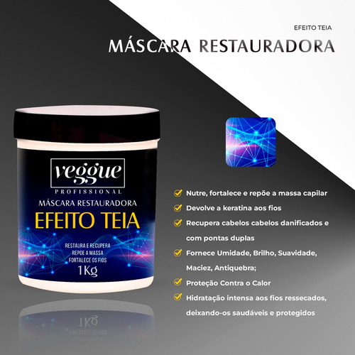 áscara Ultra Hidratante ask Veggue Efeito Teia 1kg