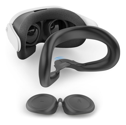 Funda De Silicona Deluxe 2 En 1 Para Meta/oculus Quest 3