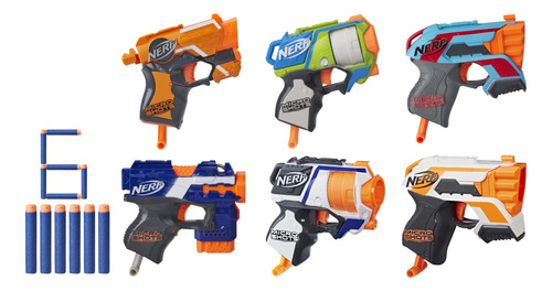 Blaster Bundle Nerf Microshots 6 Blaster Con 6 Dardos Kids+