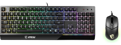 Combo Msi Vigor Gk30, Teclado Juegos Rgb Gk30 6 Zonas Y Al Y