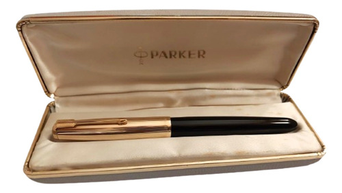 Lapicera Parker 51 Made In Usa Negro Y Dorado Casi N.o.s.