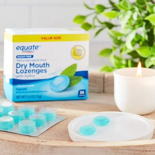 Equate 36 Dulces Para Boca Seca Sabor Peppermint Sin Azucar