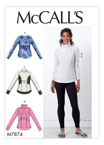 Mccall Pattern Mccalls - Camisa Y Leggings Para Mujer, Tall.