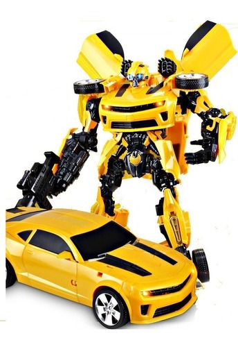 Transformers Carro Robo Bumblebee Grande 42cm Brinquedo