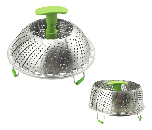 Steam Basket Cesta De Vapor Para Verduras Plegable De Acero