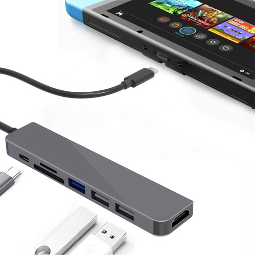 Usb-c Hub Multiport: Versatilidad Para Switch Y Ms