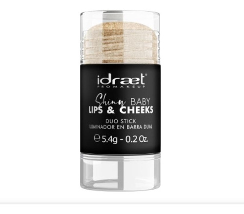 Imagen 1 de 5 de Idraet Shiny Baby Lips & Cheeks Duo Stick Barra