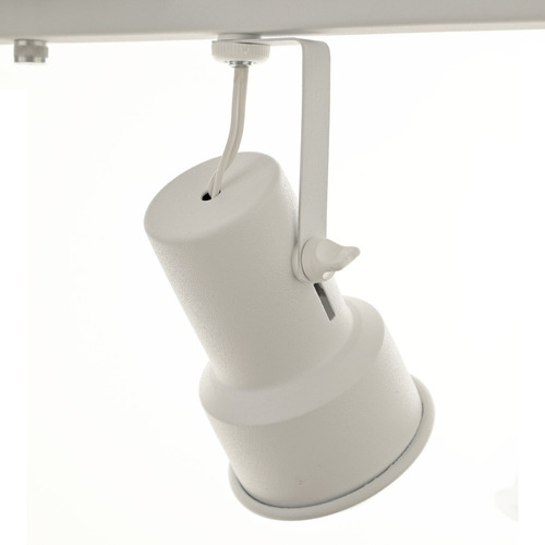 Imagem 3 de 8 de Lustre Spot Trilho Em Alumínio Triplo 3 Direcionável E27 Led