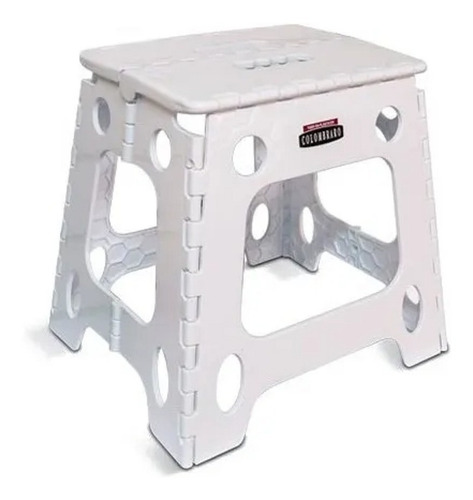 Imagen 5 de 5 de Taburete Banqueta Banquito Plegable Plástica 35cm Colombraro