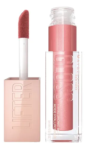 Brilho Labial com Ácido Hialurônico Promove Lábios Volumosos Hidratados e Cheios de Brilho com Aplicador XL para Make Glow Maybelline NY Lip Lifter Gloss Cor Moon 5.4ml