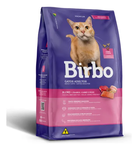 Alimento Gato Adulto Birbo Mix 25 Kg +