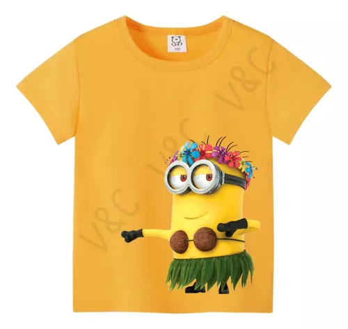 Remeras Minions Amarilla Ninos