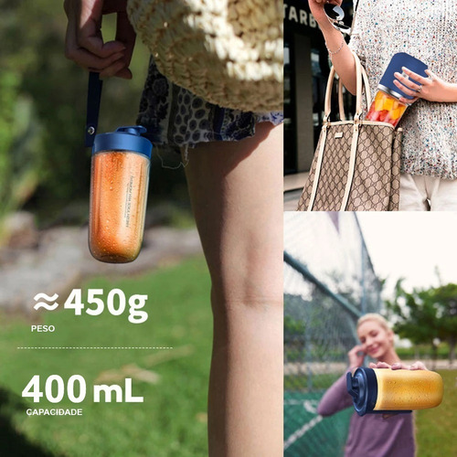 . Mini Licuadora Portátil Procesadora 400ml Alta Calidad