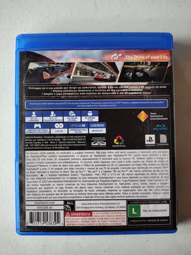 Gran Turismo 7 Lacrado Ps4 Midia Física +nf-e - R$ 270