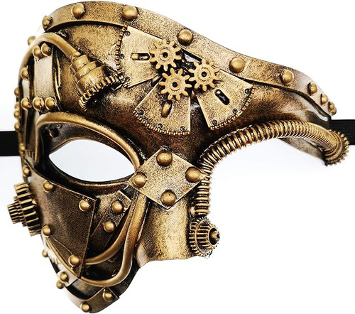 Veneciana Metal Ciborg Mascarada Para Disfraces Halloween Fa